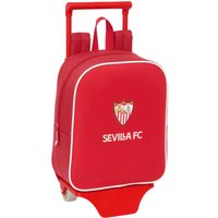 School Rucksack with Wheels Sevilla Fútbol Club Red 22 x 27 x 10 cm