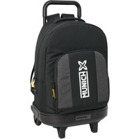 School Rucksack with Wheels Munich Topo Black 33 x 45 x 22 cm