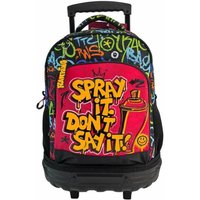 School Rucksack with Wheels Toybags Grafitti