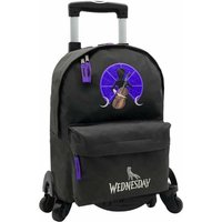 School Rucksack with Wheels Wednesday Cloud 43 x 31 x 13,5 cm