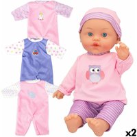 Baby doll Colorbaby 2 Units 24 x 42 x 11 cm