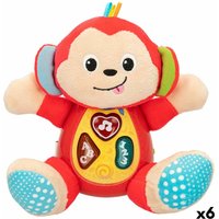 Soft toy with sounds Winfun Monkey 18 x 20,5 x 12,5 cm (6 Units)