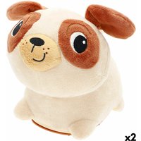 Motion-animated Stuffed Animal Winfun Plush Plastic 17 x 15 x 13 cm (2 Units)