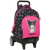School Bag Kuromi Black Fuchsia 33 x 45 x 22 cm