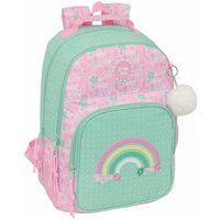 School Bag Glow Lab Amazing Green Pink 32 x 42 x 15 cm
