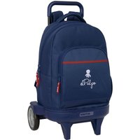 School Rucksack with Wheels El Pulpo Navy Blue 33 x 45 x 22 cm