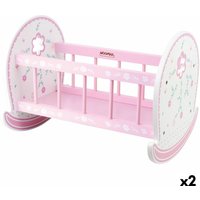 Cradle for dolls Woomax 2 Units 47 x 35 x 35 cm