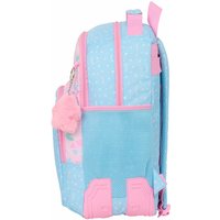 School Bag BlackFit8 Smile Blue Pink 32 x 42 x 15 cm