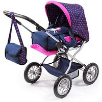 Doll Stroller Reig Big Combi Blue Pink