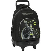 School Rucksack with Wheels Batman Game over Black 33 x 45 x 22 cm
