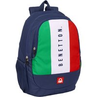 School Bag Benetton Flag Navy Blue 32 x 44 x 16 cm