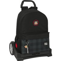 School Rucksack with Wheels Paul Frank Campers Black (30 x 46 x 14 cm)
