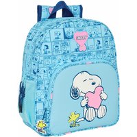 School Bag Snoopy Love Blue 32 x 38 x 12 cm