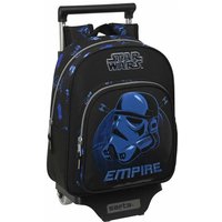 School Rucksack with Wheels Star Wars Digital escape Black 27 x 33 x 10 cm