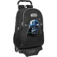School Rucksack with Wheels Star Wars Rebellion Black 32 x 44 x 16 cm