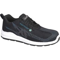 Portwest Eco Fly Composite Safety Trainers Black / Blue Size 13
