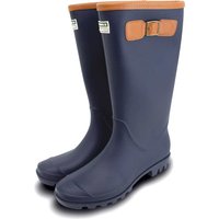 Town and Country Burford Fleece Lined Wellington Boots Navy Size 11