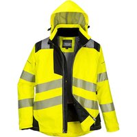 Oxford Weave 300D PW3 Womens Class 2 Hi Vis Jacket Yellow / Black 2XL