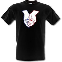 The Red Pill Or The Blue Pill male t-shirt.