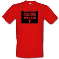What is the nature of your query Willis? male t-shirt.