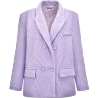 Amaya Lilac Double-Breasted Blazer Jacket