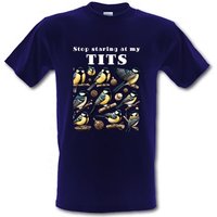 Stop Staring At My Tits male t-shirt.