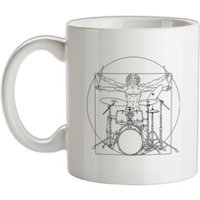 Vitruvian Drummer mug.