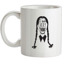 Wednesday Addams Hates Everything mug.