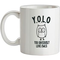 Y.O.L.O You Obviously Love Owls mug.