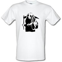 Banksy Grin Reaper male t-shirt.