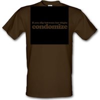 Condomize male t-shirt.