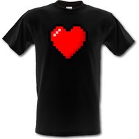 16 Bit Heart male t-shirt.