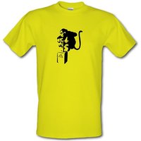 Banksy Monkey Detonator male t-shirt.