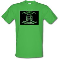 Alcohol Doesn’t Solve Any Problems But Then Again. Neither Does Milk! male t-shirt.