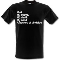 And a bucket of vindaloo male t-shirt.