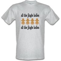 All the Jingle Gingerbread Ladies male t-shirt.