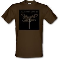 All Roads Lead To London male t-shirt.