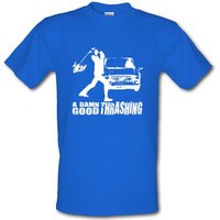A Good Thrashing male t-shirt.