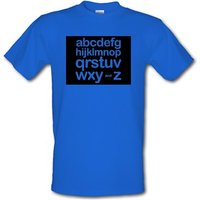 Alphabet male t-shirt.