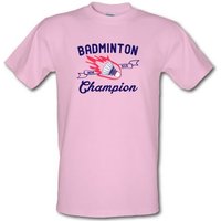 Badminton Champion male t-shirt.