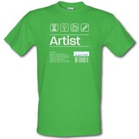 Artist Ingredients male t-shirt.