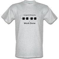 Ctrl C And Ctrl V Equals Work Done male t-shirt.