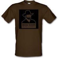 Chuck Norris Uses Paper To Cut Scissors male t-shirt.