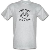 Cats Don't Give A Fuck male t-shirt.