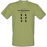 International Cock Muff Bumhole Rules male t-shirt.