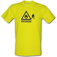 Cool Guys Don't Look At Explosions male t-shirt.