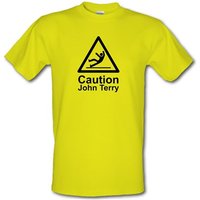 Caution John Terry male t-shirt.
