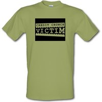 Credit Crunch Victim male t-shirt.