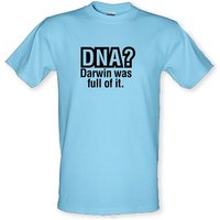 DNA Darwin Was Full Of It male t-shirt.