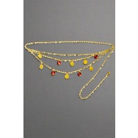 Buckle Down Products Winnie the Pooh Charm Chain Belt Colour: Gold